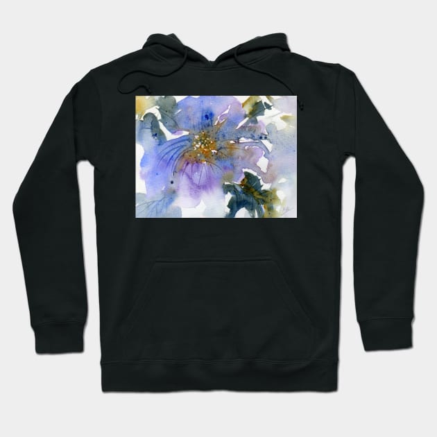 Watercolour Flower Nr 150 Hoodie by Heatherian